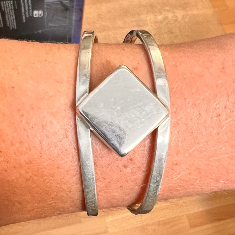 New Vintage Mexico 925 Sterling Silver TS-102 Cuff Bracelet